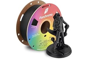 Polymaker Panchroma Matte PLA Filament, Charcoal Black 1.75mm 1kg 3D Printing Filament, Formerly Polyterra Matte, Fits Most FDM 3D Printers, 1kg Spool (2.2lbs)