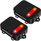 Angveirt Under Hood Rodent Repeller Ultrasonic Mouse Repellent Battery Operated Pest Repeller Rat Mice Deterrent Rodent Repellent for Car Engine Garage RV Basement Attic 2 Pack Humane