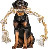 GaiusiKaisa Large Dog Rope Toy 6-Knots 110cm Aggressive Chewers Indestructible view 1