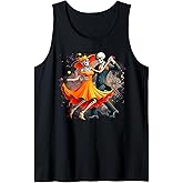 Dia De Los Muertos Skeletons Dancing Mexican Sugar Skull Tank Top