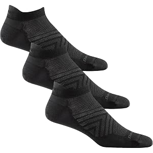 Darn Tough Men's Run No Show Tab Ultra-Lightweight Running Socks 3 Pack (Style 1033)