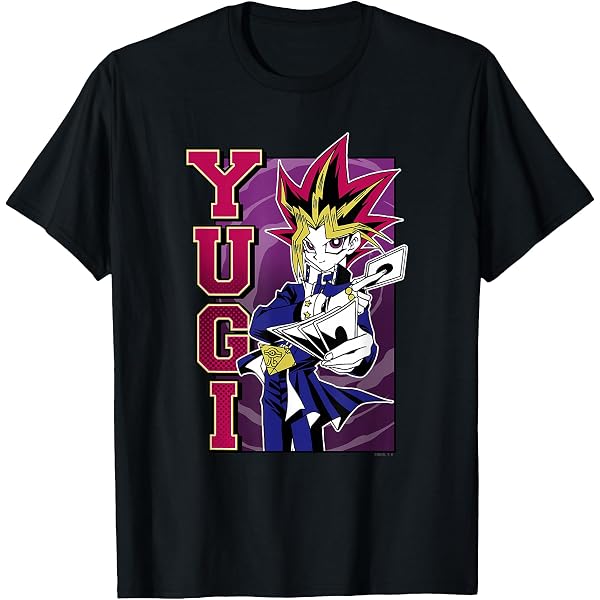 ABYSTYLE Yu-Gi-Oh! Men's T-Shirt - Black Crewneck Slim Fit Shirt With Yugi Graphic - View #5