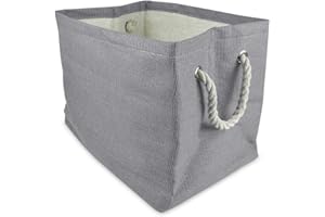 DII Storage Basket or Bin, Collapsible & Convenient Storage Solution for Office, Bedroom, Closet, Toys, Laundry (Medium) - Gr