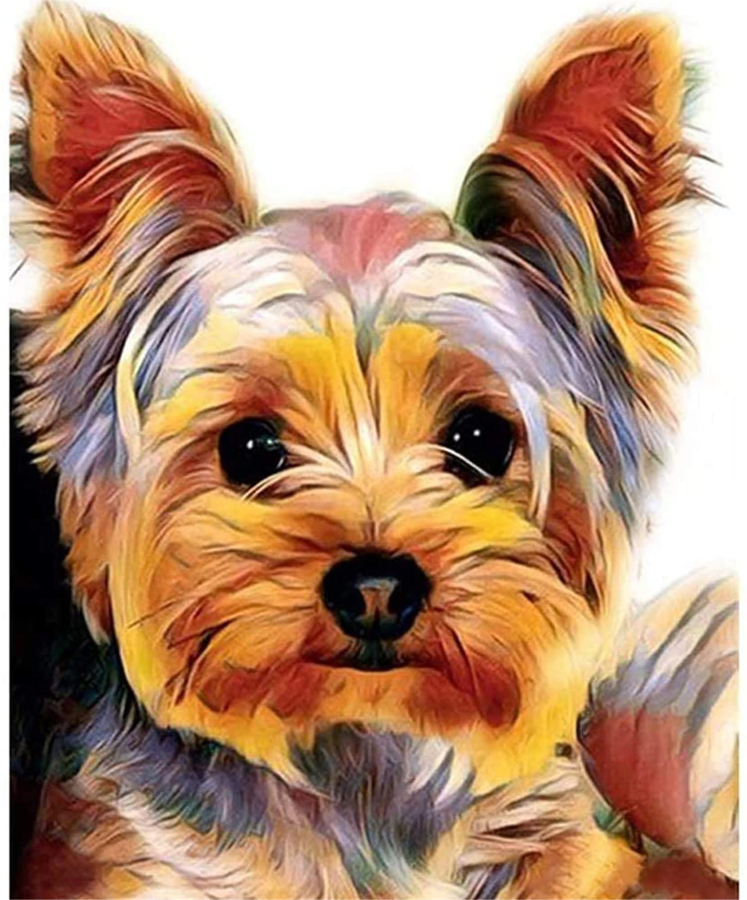 Cross Stitch Kits Stamped, OWN4B Lovely Dog Printed Pattern 11CT 14.2x18.1 inch DIY Embroidery Kit (Puppy)