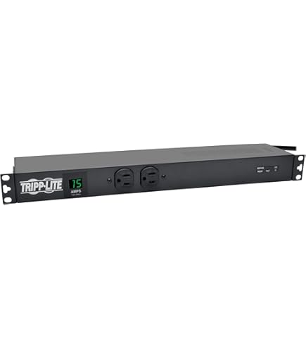 Tripp Lite　Metered PDU　PDUMH15-6　ブラック Single-Phase Metered PDU 120V, 13 5-15R Outlets, 6-ft Cord