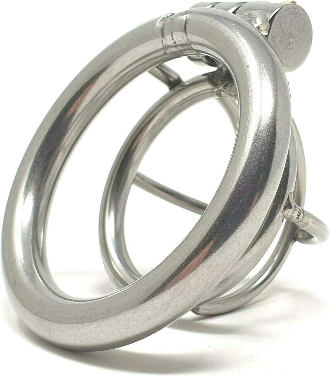 Bondage Masters Male Chastity Device with Ultra Short Lightweight Cage, Black - Image 4