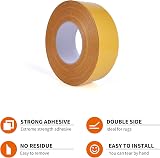 TAPEBEAR Heavy-Duty Double Sided Carpet Tape 2 in x 40 yd Removable view 2