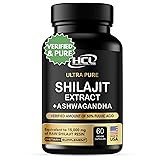 Pure Shilajit Resin Capsules - Verified 50% Fulvic Acid Himalayan Shilajit Extract - 15,000mg Raw Organic Shilajit with Ashwagandha Supplement - Lab-Tested Non GMO - 60 Vegan Pills - 2 Months Supply