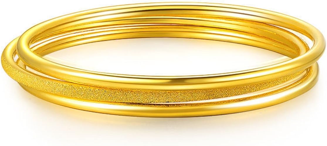 GOWE 24k Pure Gold Bangle for Women Female Trendy Fashion GWE-20007635