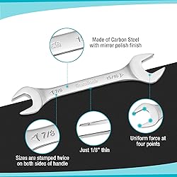 DURATECH Super-Thin Open End Wrench