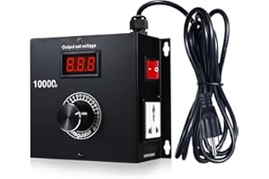 BOSYTRO AC Motor Speed Controller 120V, Variable Speed Controller ,SCR Voltage Controller AC 120V-220V 22A 10000W Max, Fan Speed Controller for Hand-held routers, Electric Kettles, Electric stoves