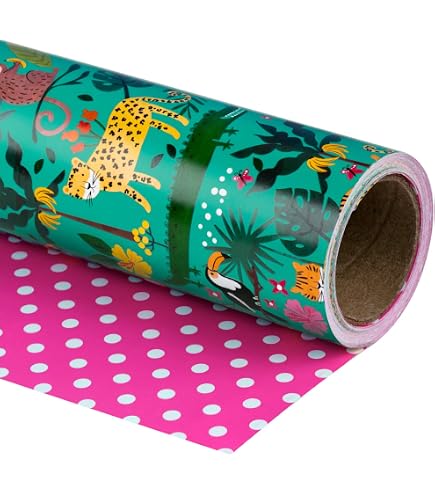 Pack De 3 Rollos De Papel De Regalo De Cumpleaños - 43.2 X 305 Cm Cada Uno, Con Líneas De Guía - Diseños Coloridos