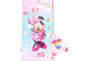 Jay Franco Disney Minnie Mouse Bowtique Slumber Sack - Cozy & Warm Kids Lightweight Slumber Bag/Sleeping Bag (Official Disney Product)