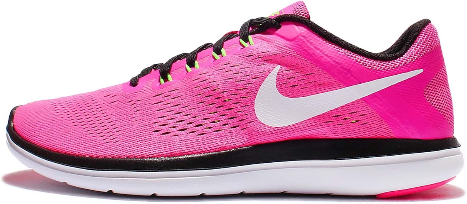 nike flex contact women's running shoes rose gold