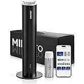 Diffusers for Home Large Room,Waterless Essential Oil Diffuser with 2000 Sq.Ft Coverage,Cordless Battery Operated Diffuser,Hotel Scent Diffuser Starter Kit Tech 120ML for Bedroom/Office/Spa/App, Black