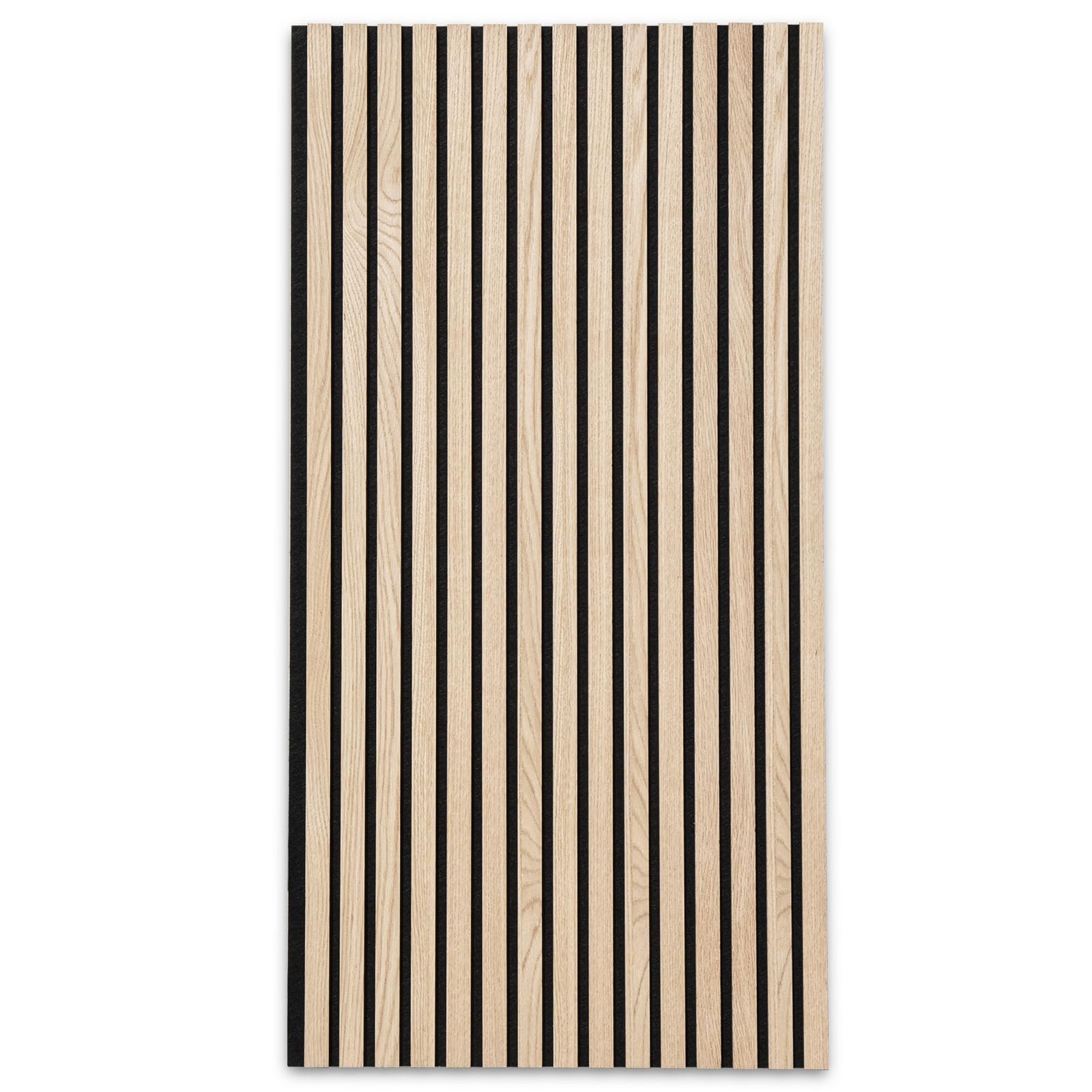 KARAT Akustikpaneele - Wandpaneele mit Echtholzfurnier für eine angenehme Raumakustik - Lamellenwand Holz und Filz - Wandverkleidung als Schallschutz, Schalldämmung (White Oak, 118 x 60 cm) 9