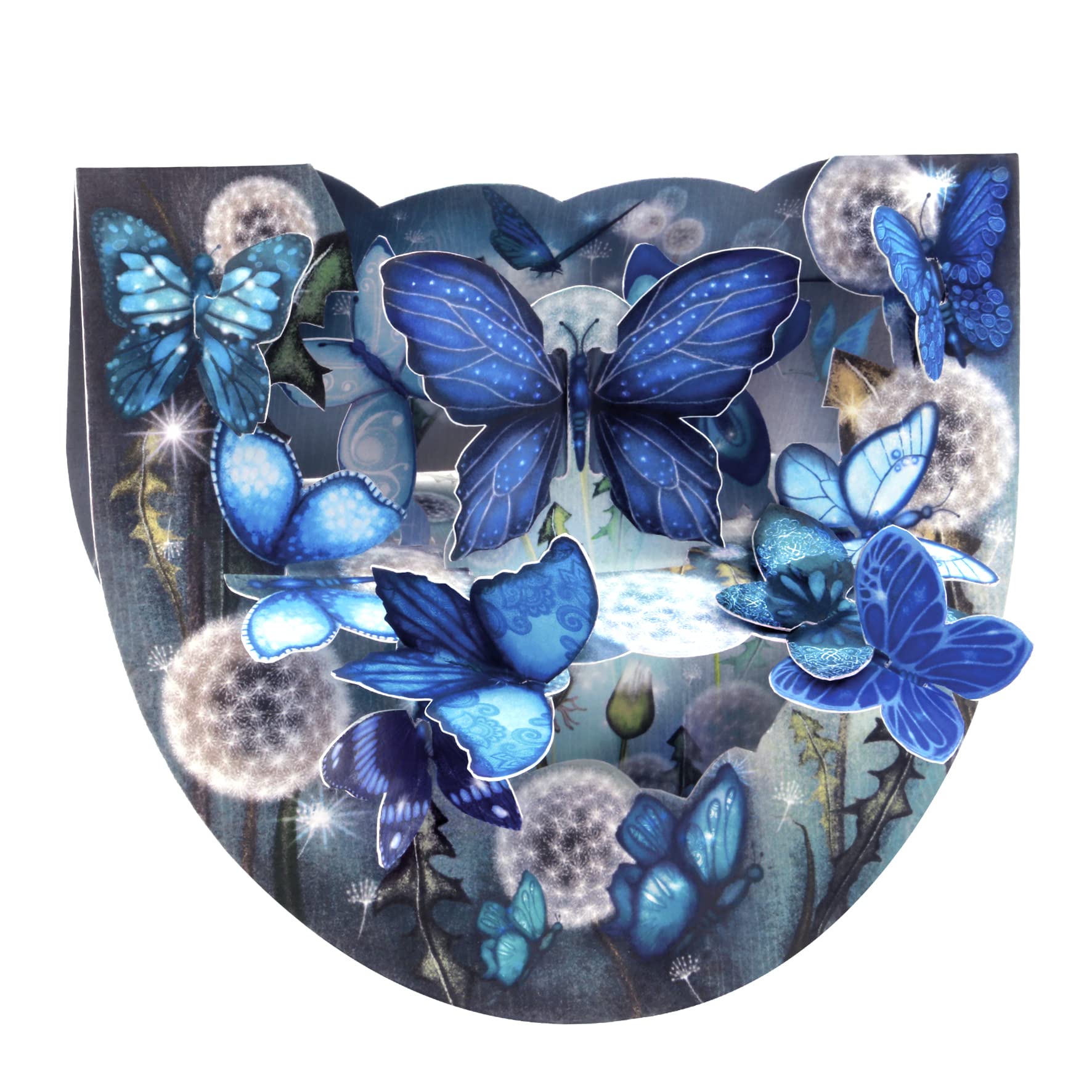 SANTORO Popnrock, 3D Pop Up Greeting Card - Butterflies - Birthday Card For Her, Mum, Wife, Daughter, Girlfriend | Anniversary, Thank You