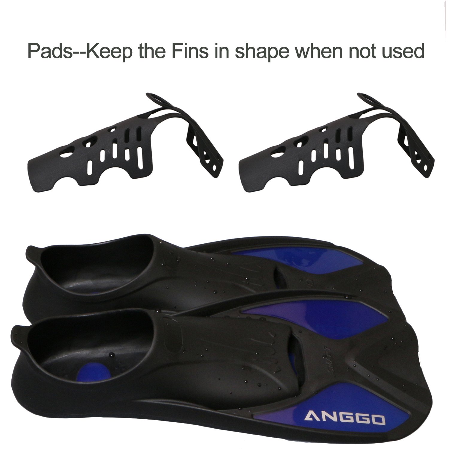 ANGGO Short Dive Fins for Swimming and Snorkeling BSA Soar