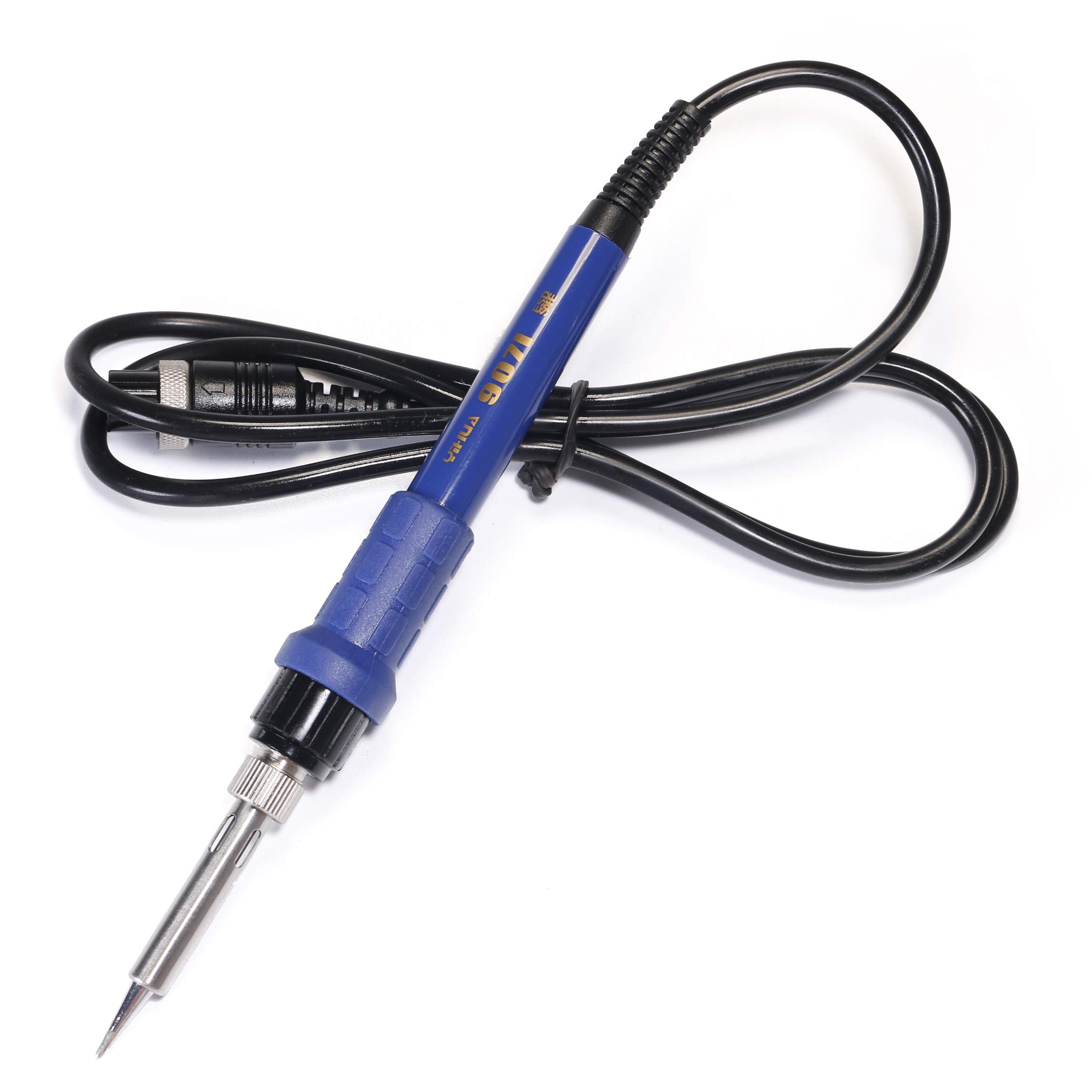Photo 1 of YIHUA 907I Blue Grip Replacement Soldering Iron Handpiece/Handle for YIHUA 862BD+, 853D 2A USB, 853D 3A USB, 853D 5A II and 948-II models