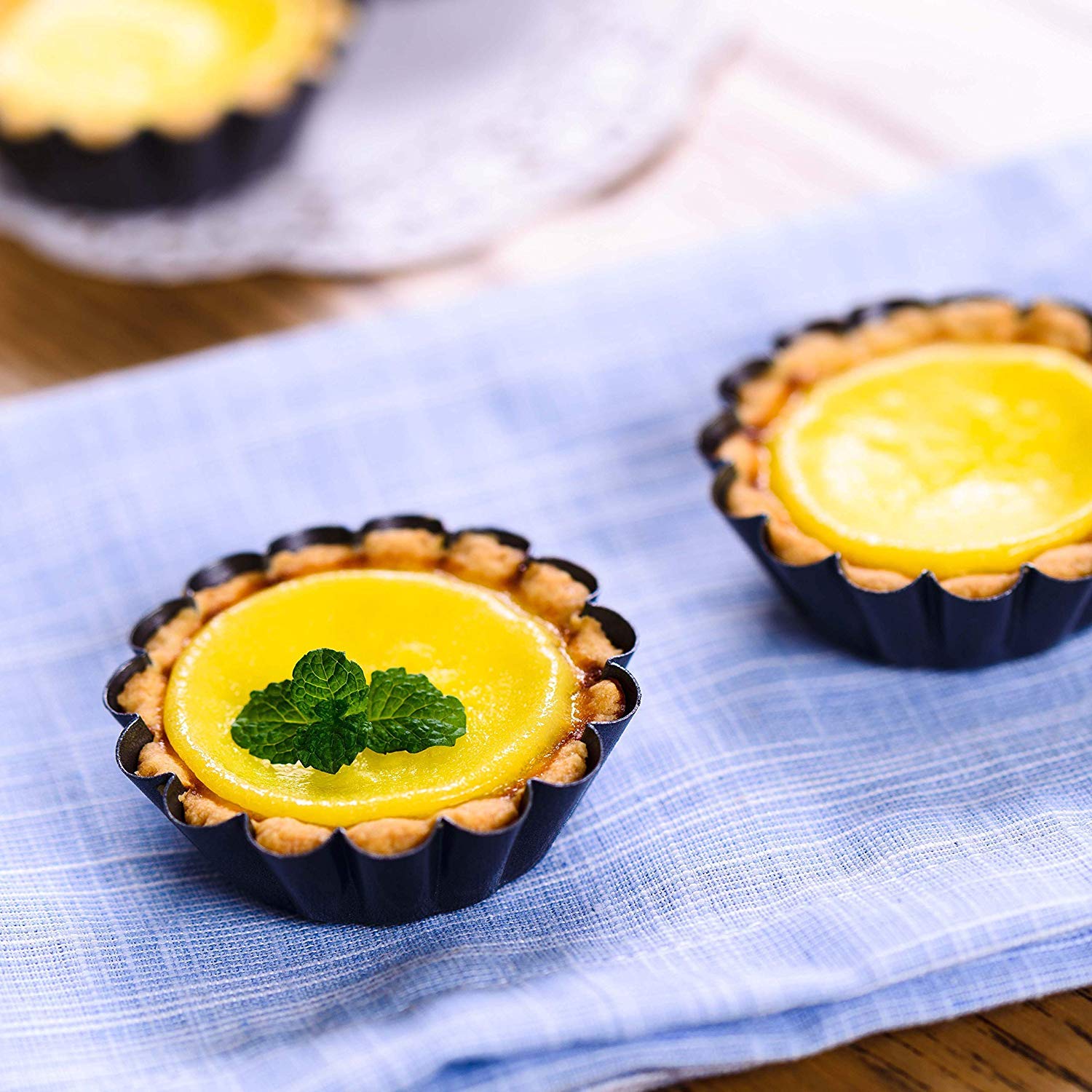 Bakerdream Mini Tart Pans Shells Nonstick Egg Tart Pans Tartlet Mold