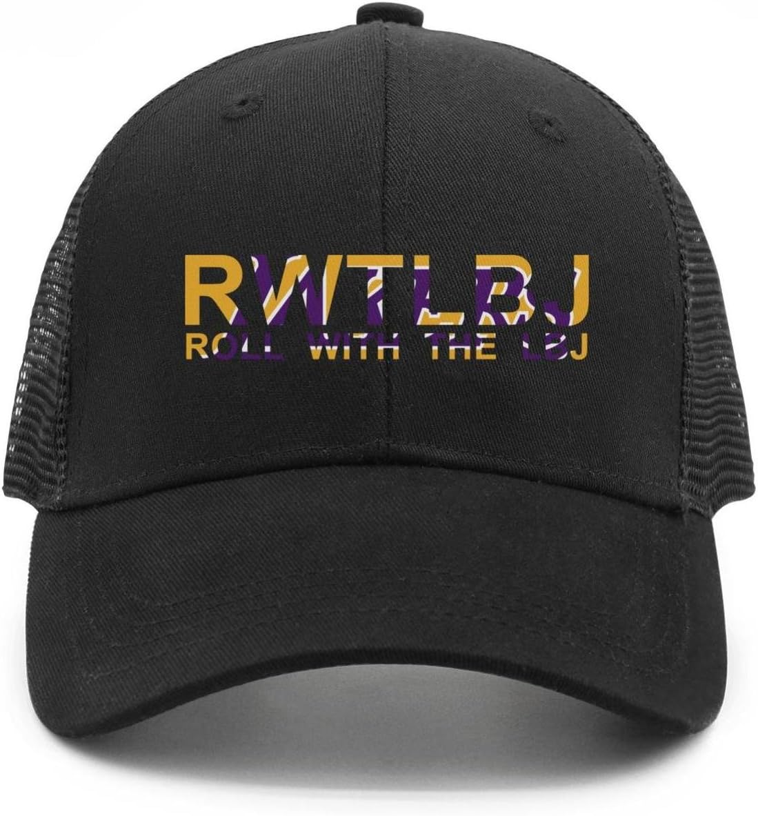 RWTKLBJ Unisex Adult ROLL_with_The_LBJ Personalize Adjustable dad Cap