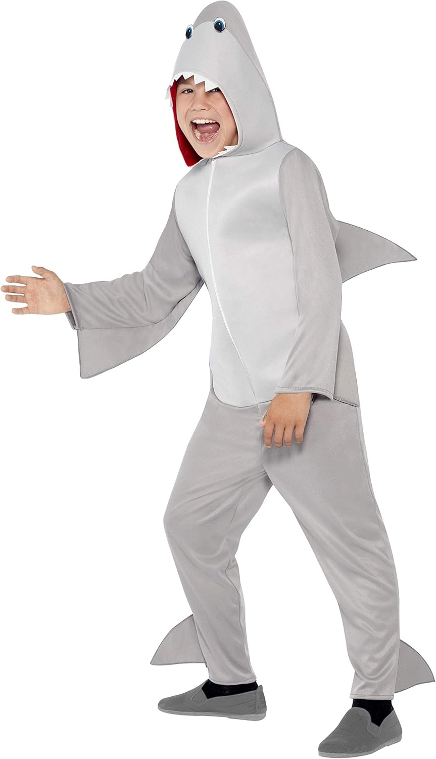 Smiffys Children's Unisex All in One Shark Costume