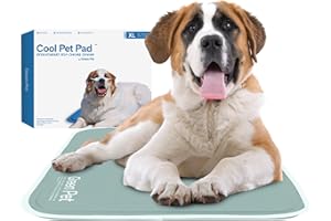 The Green Pet Shop Cool Pet Pad - Extra Large, Sage Grey - Self-Cooling, Pressure Activated Mat for Dogs & Cats from 80+ lbs - Non-Toxic Gel, No Water Needed