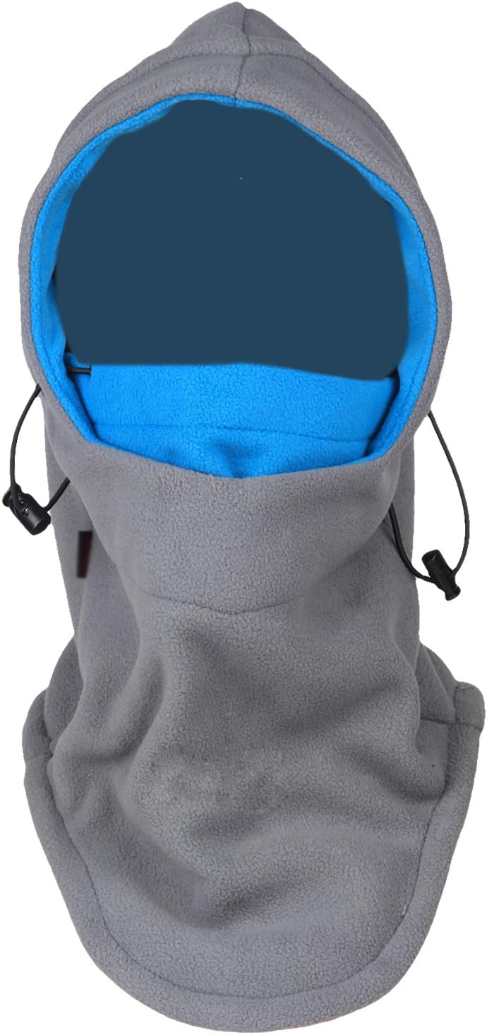 Tahbilk Balaclava Fleece Hood,Heavyweight Cold Weather Winter Motorcycle,Windproof Ski Mask,Ski&Snowboard Gear