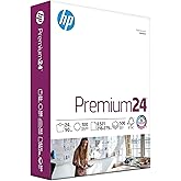 HP Printer Paper | 8.5 x 11 Paper | Premium 24 lb | 1 Ream - 500 Sheets | 100 Bright | Made in USA - FSC Certified | 112400R
