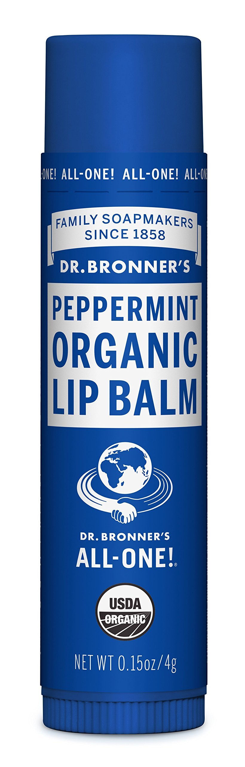 Dr. Bronner's Magic Soaps Organic Lip Balm, Lemon Lime, 0.15 Ounce Lip Balms And