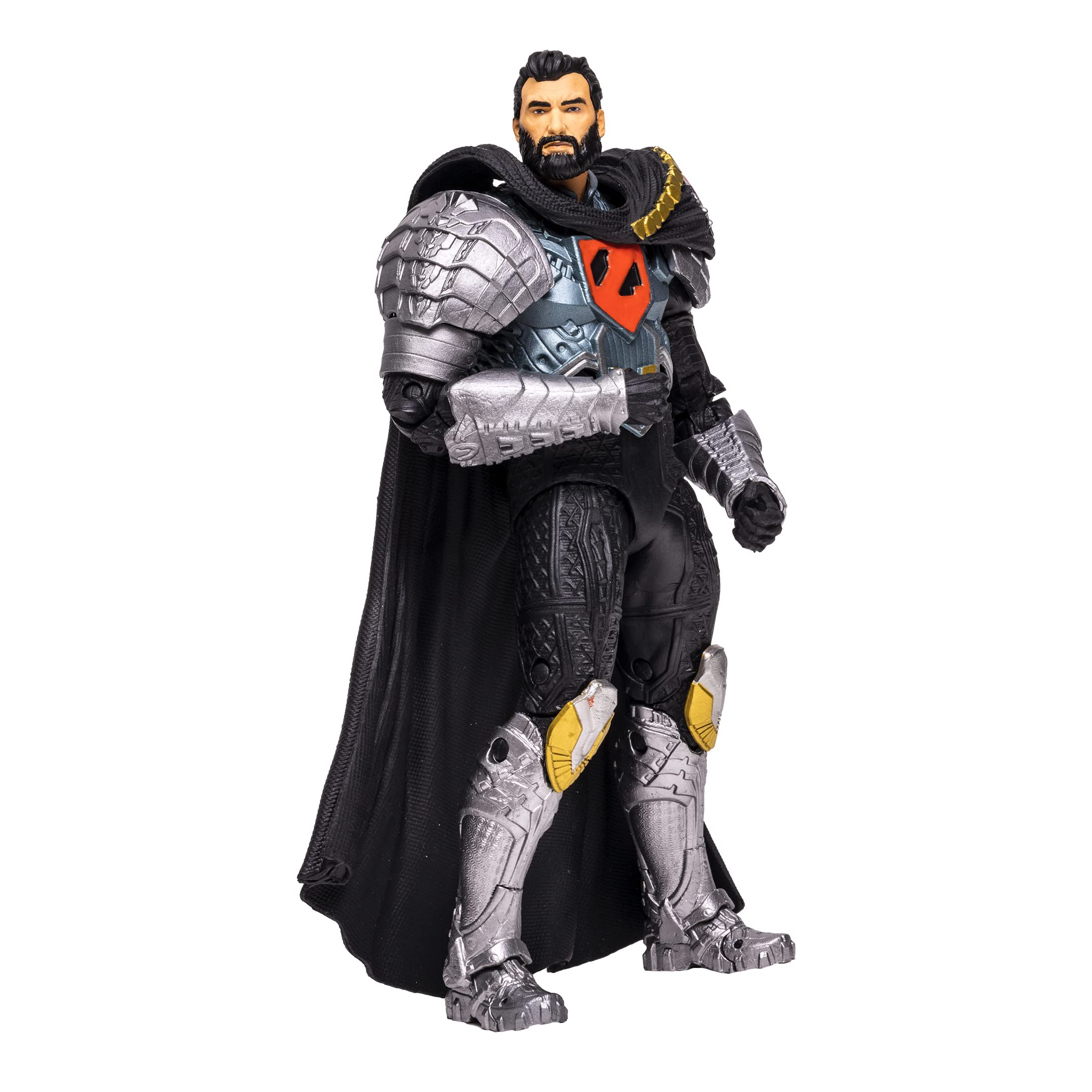 McFarlane Toys, DC Multiverse General Zod 7-inch Action Figure with 22 Moving Parts, Collectible DC Superman Figure with Unique Collector Character Card – Ages 12+
