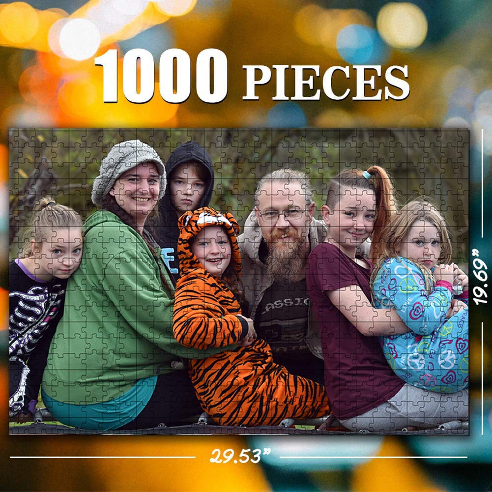 Custom Jigsaw Puzzle for Adults Kids 1000 Pieces - Personalized Photo Gifts Custom Puzzles from Photos for Family and Friends