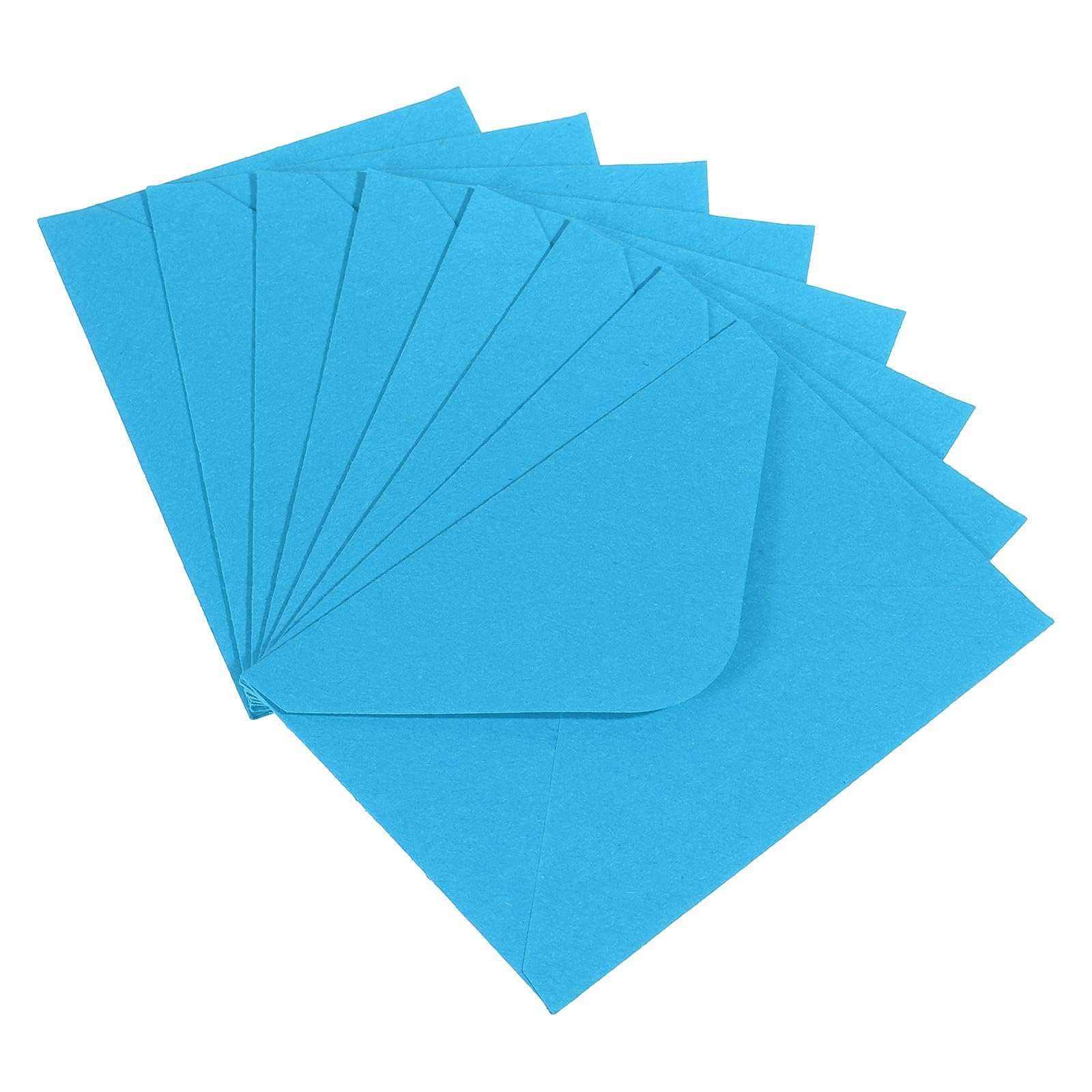 PATIKIL Mini Envelopes, 50 Pack Mini Gift Card Business Card Envelope for Greeting Weddings, Blue — image 1