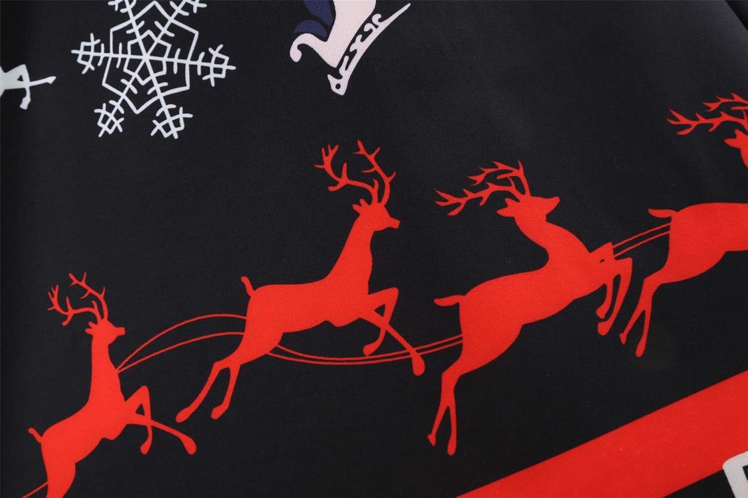 Soluo Women Christmas Long Sleeve Flared Dresses Santa Print A Line Party Dress Casual Tunic Tops Pullover at  Women’s Clothing store