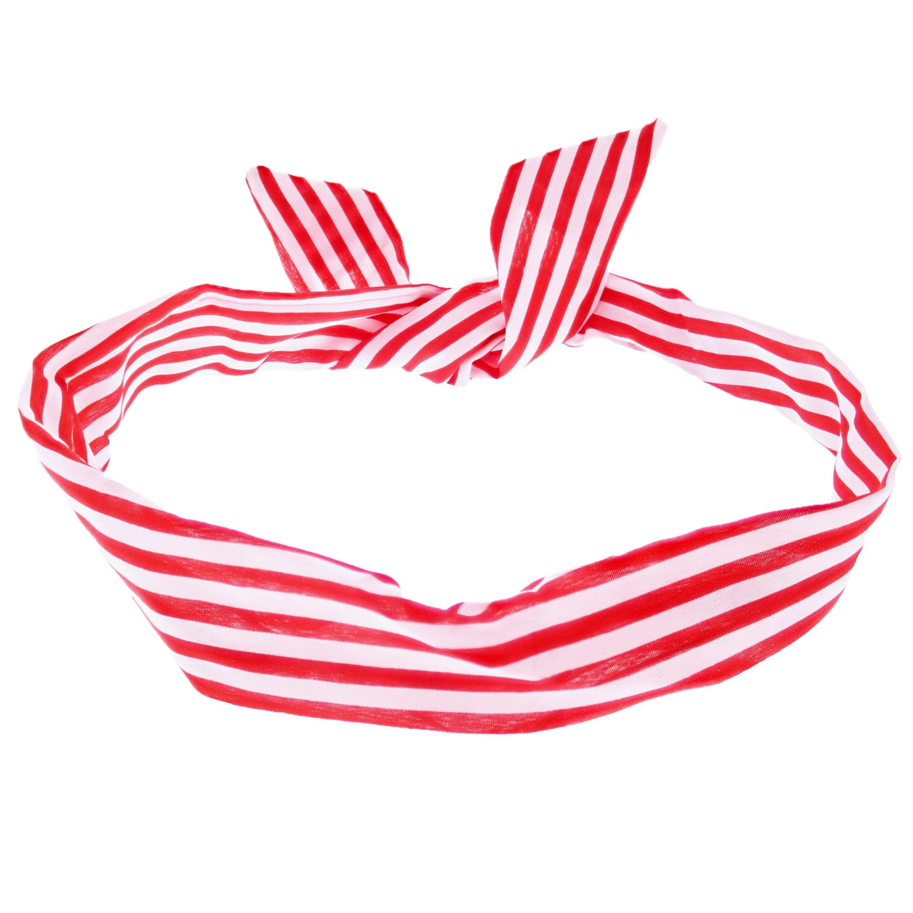 Topkids Accessories Pattern Wire Headbands for Women's Hair, Girls Headbands Hair Bands for Women Hair Accessories for Women Head Bands Adult Women Women's Fashion Headbands (Red Stripe)