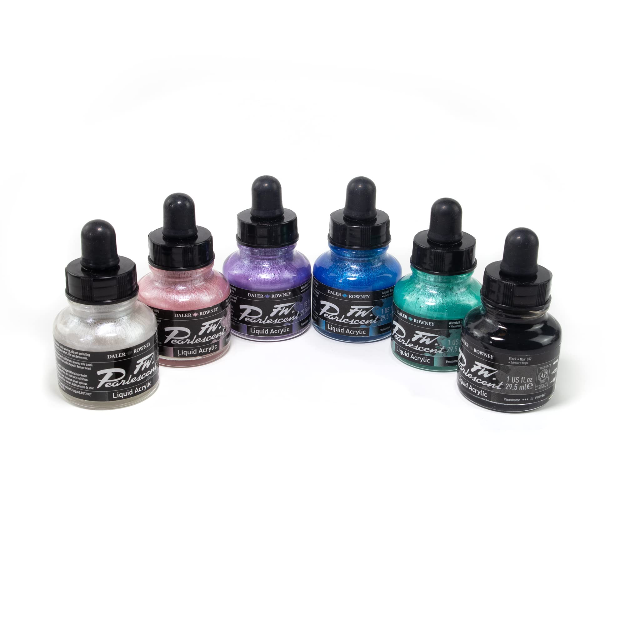 Daler Rowney DR603200006 Fw Ink Pearlescent Effect, JDAFWPE6