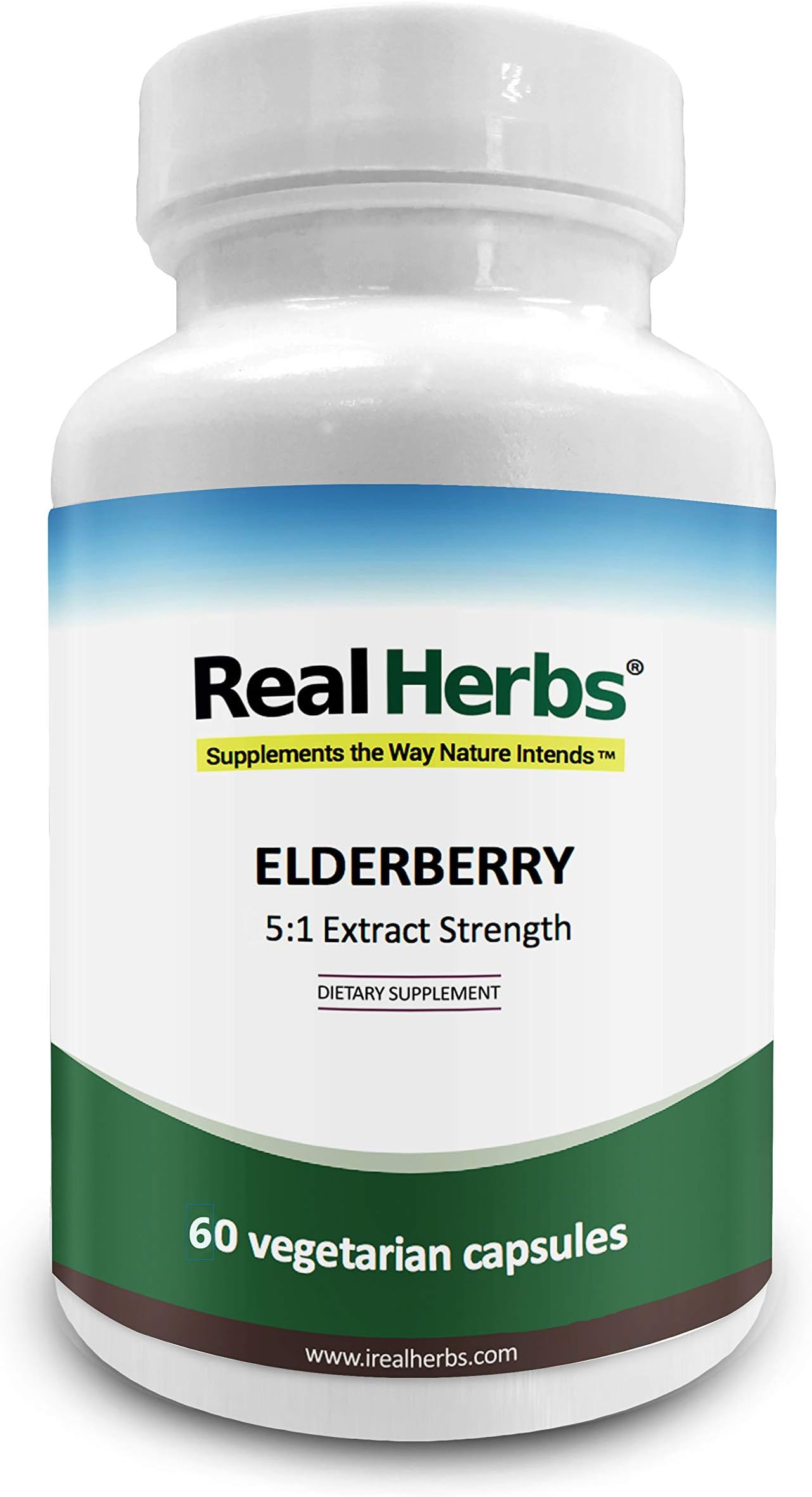 Elderberry Extract 5:1 with 5% Flavonoids - 60 Vegetarian Caps