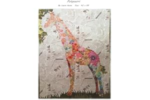 FIBERWORKS Potpourri Giraffe Collage Pattern by Laura Heine