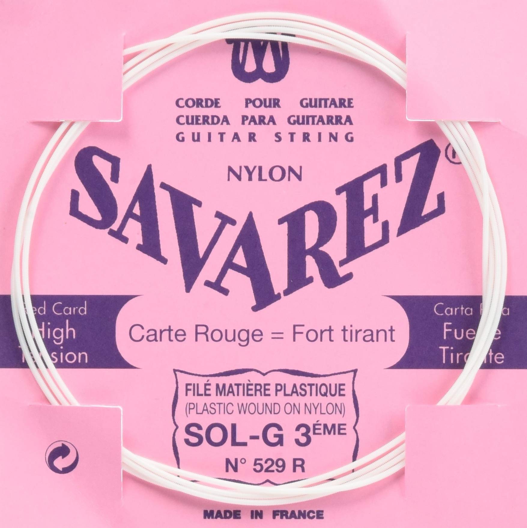 Savarez Nylon - 529R - Classical Guitar - G3 Single String - High Tension — image 1