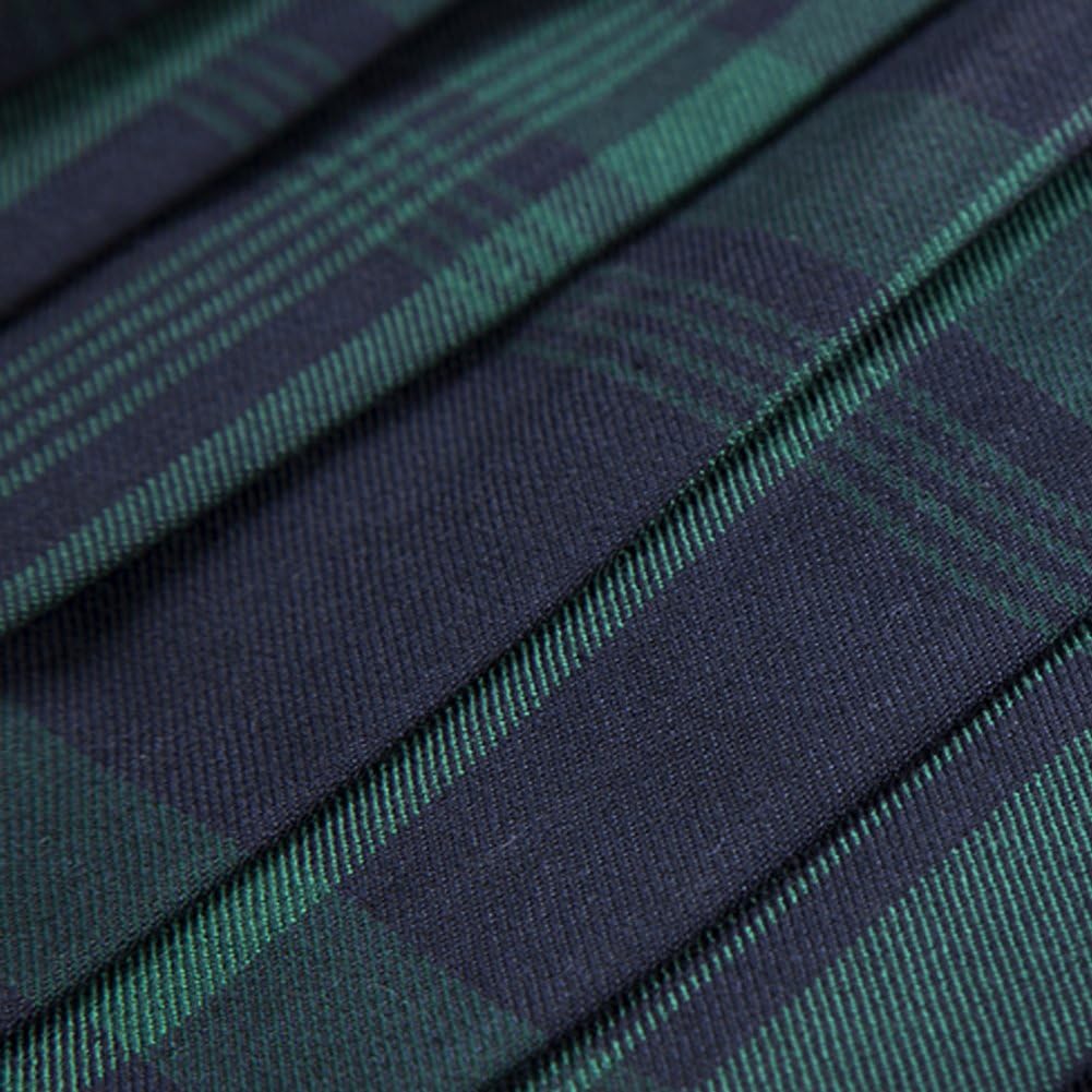 Urban CoCo Women's Elastic Waist Tartan Pleated School Skirt at  Women’s Clothing store