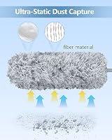 Fogray 2026 Upgraded Extendable Duster Telescopic Soft Silicone Cap Microfiber view 4