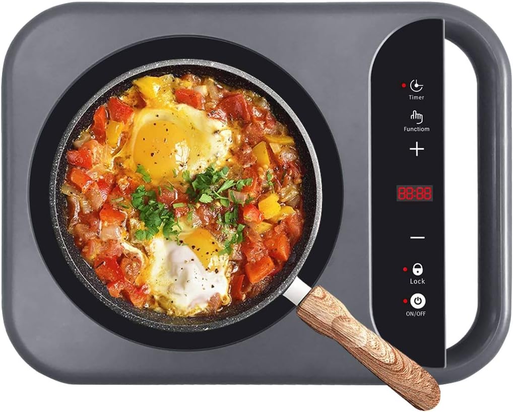 Karinear Induction Hob, Portable Electric Hob, Handheld Electric Cooker ...