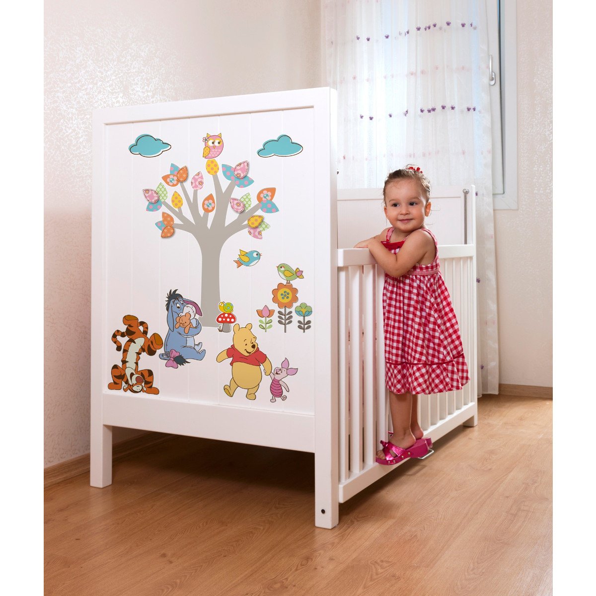 Komar 14014h Disney Winnie The Pooh Nature Lovers Freestyle Deco Window Sticker - Multi-Colour (14-Piece)