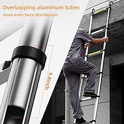 ZenAscend 10.5ft Telescoping Ladder, Multi-Purpose