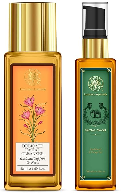 forest essentials neem saffron face wash