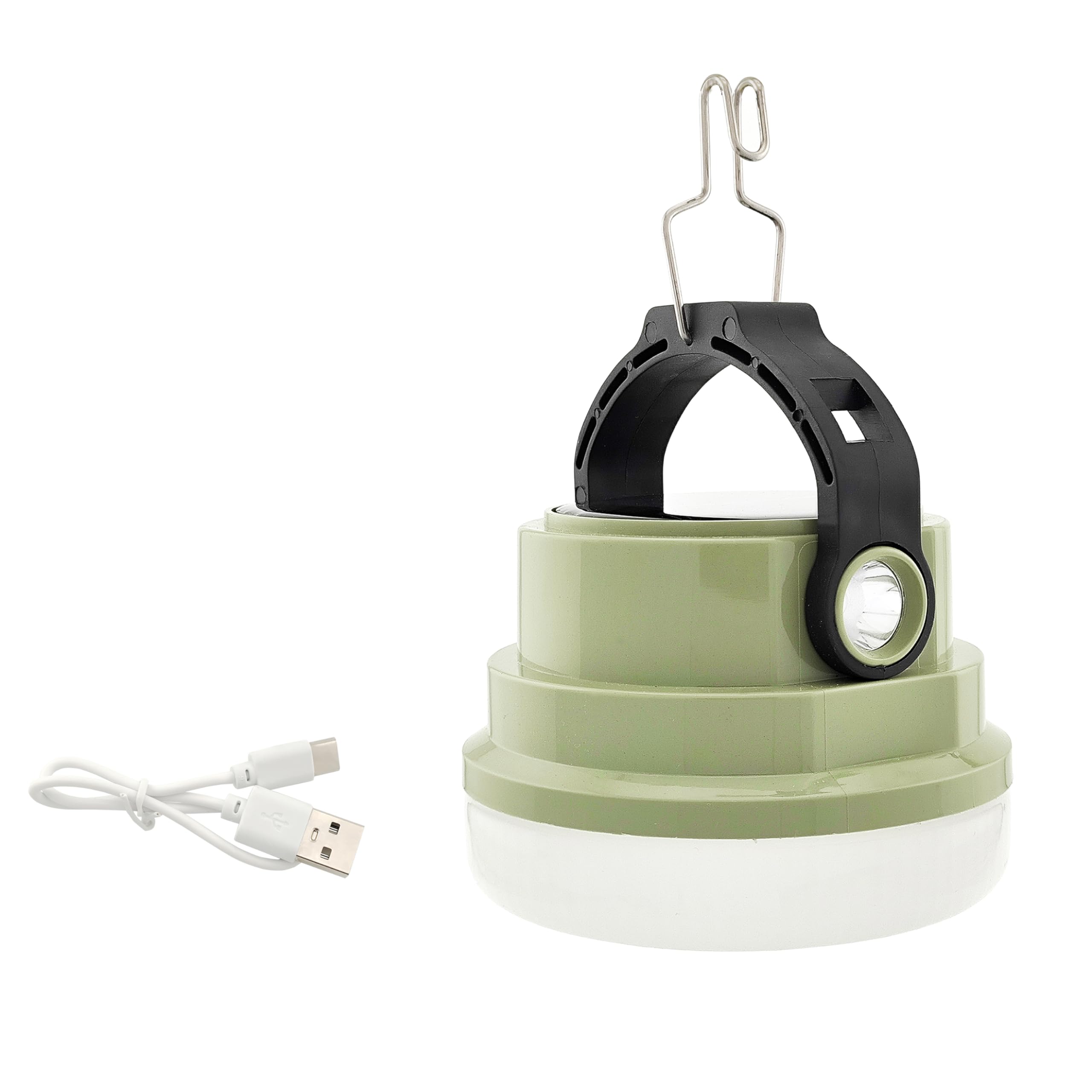 GHJ Solar Rechargeable LED Camping Lantern with Magnetic Handle, Portable Tent Light for Emergency, Outdoor, Hiking, Home, and Car Use