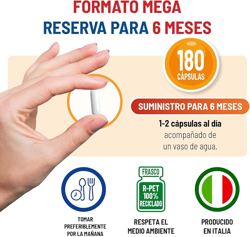 Bisglicinato de Magnésio, 180 cápsulas, 250mg, com vitamina B6, fornecimento de 6 meses, vegan, para cansaço e fadiga, sistema nervoso, função psicológica, sem glúten