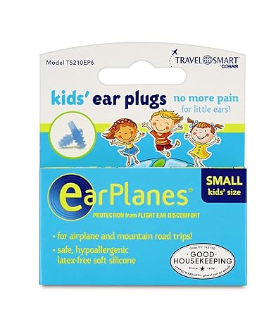 Kids Earplane Ear Plugs For Airplane Travel Child (ages 1-10)