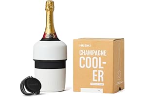 Huski Champagne Chiller | New | Award-Winning Iceless Design with Detachable Bottle Stopper | Keeps Wine Cold up to 6 Hours |