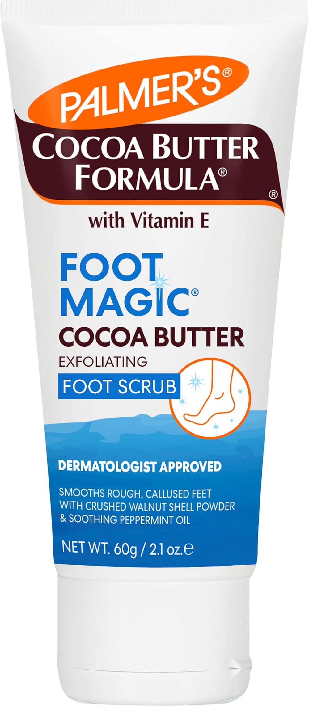 Palmers Cocoa Butter Formula Foot Magic Scrub 60g Smoothing Exfoliating